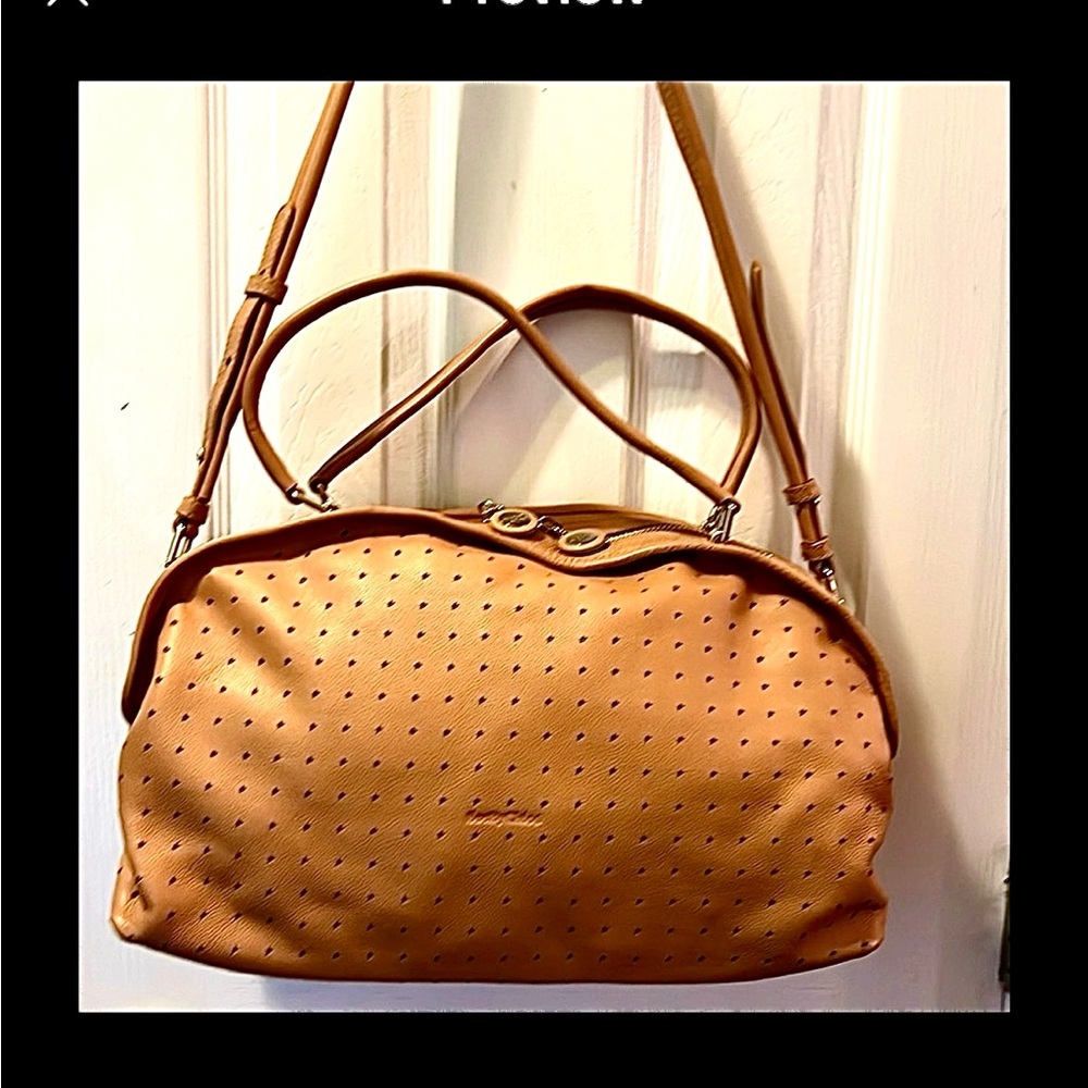 NWT”CHLOE SEE BY”BLUEBELL STARS, 100% Genuine LEATHER ShoulderBag/Tote/Crossbody